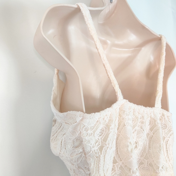Pac Sun L.A.‎ Hearts crop lace bra style top creme - Picture 4 of 8